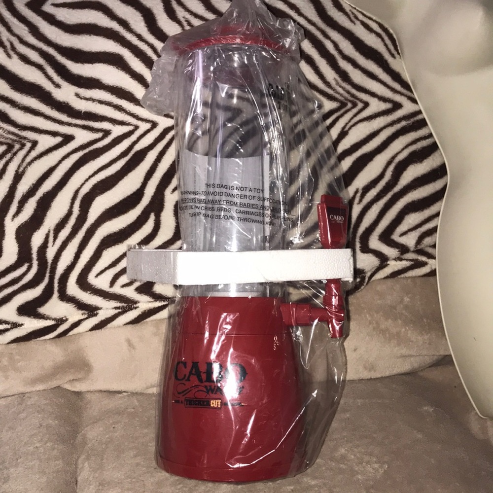 The Caborita Tower drink 🍹 dispenser Cabo Wabo for a thicker cut of life